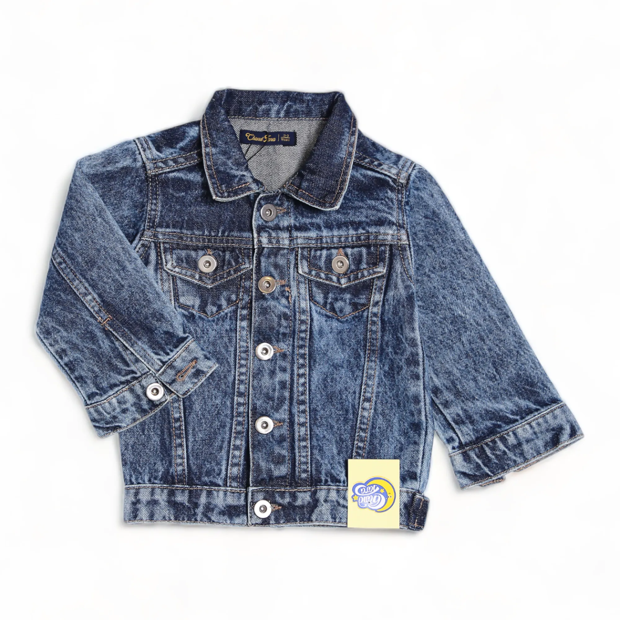 DENIM JACKET W/RIB