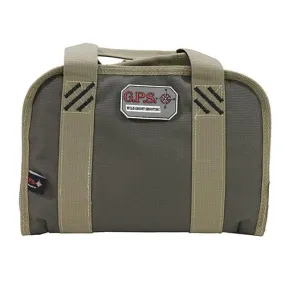 Double Compact Pistol Case - Green-Khaki