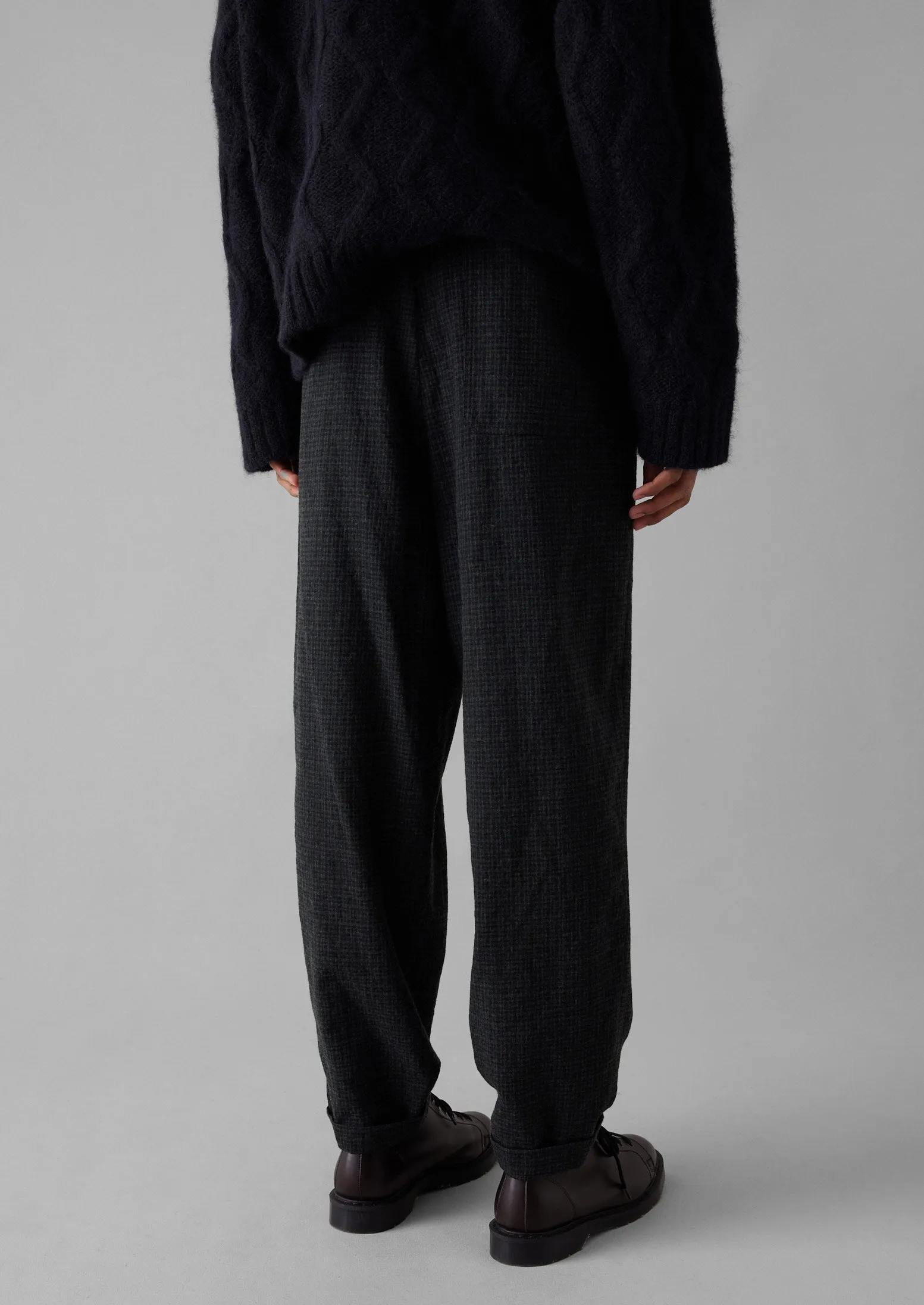 Duncan Wool Cotton Pants | Carbon