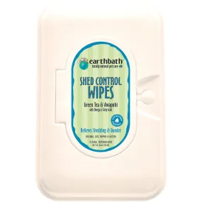 Earthbath Shed Control Wipes (Green Tea & Awapuhi) For Pets 72ct