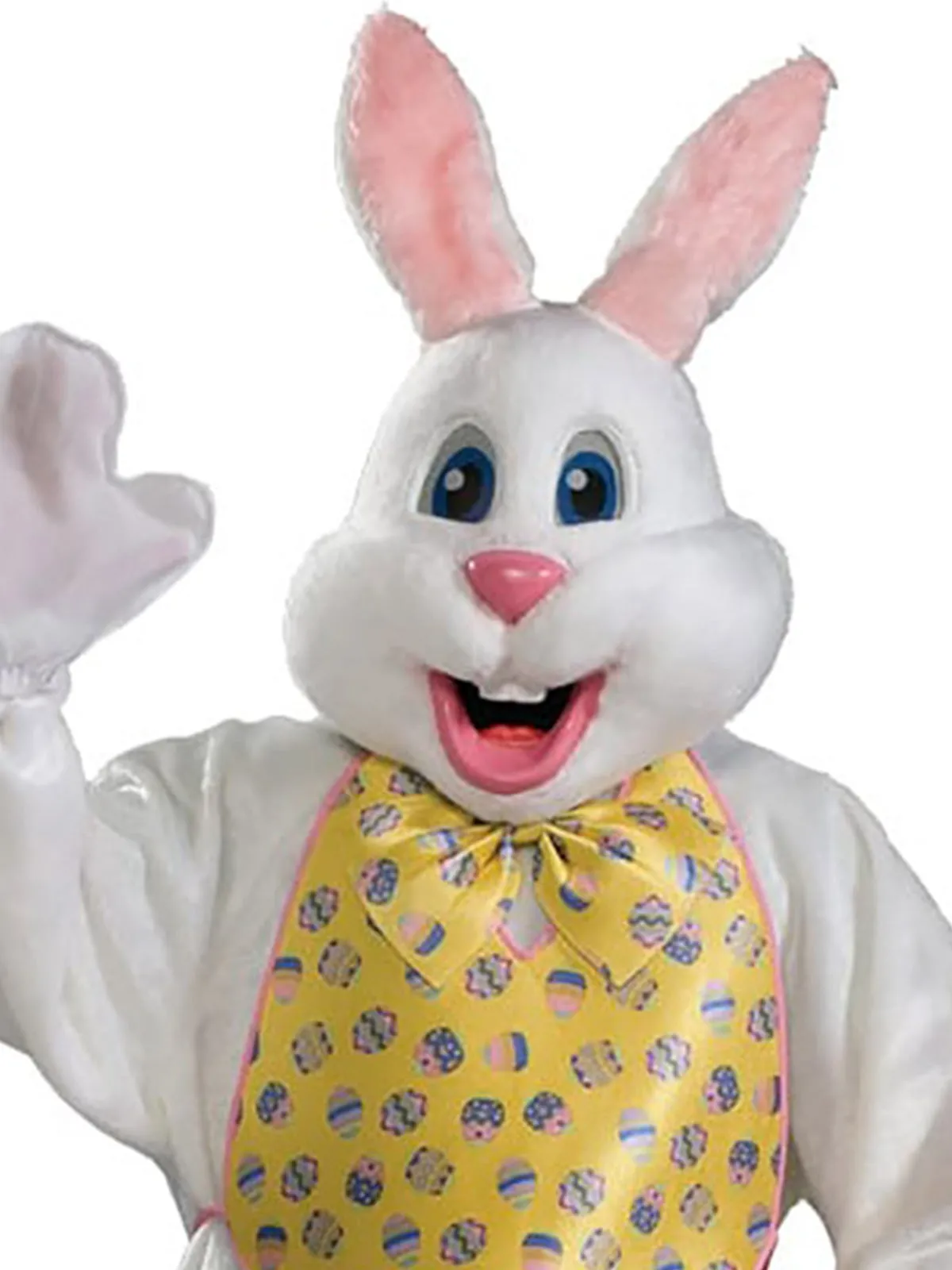 Easter Bunny Super Deluxe White Rabbit Mascot Fancy Dress Adult Costume