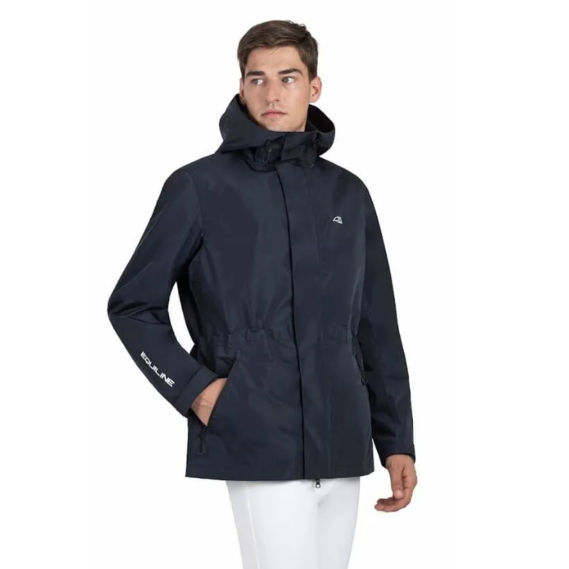 Equiline Unisex Waterproof Raincoat Rawek Navy