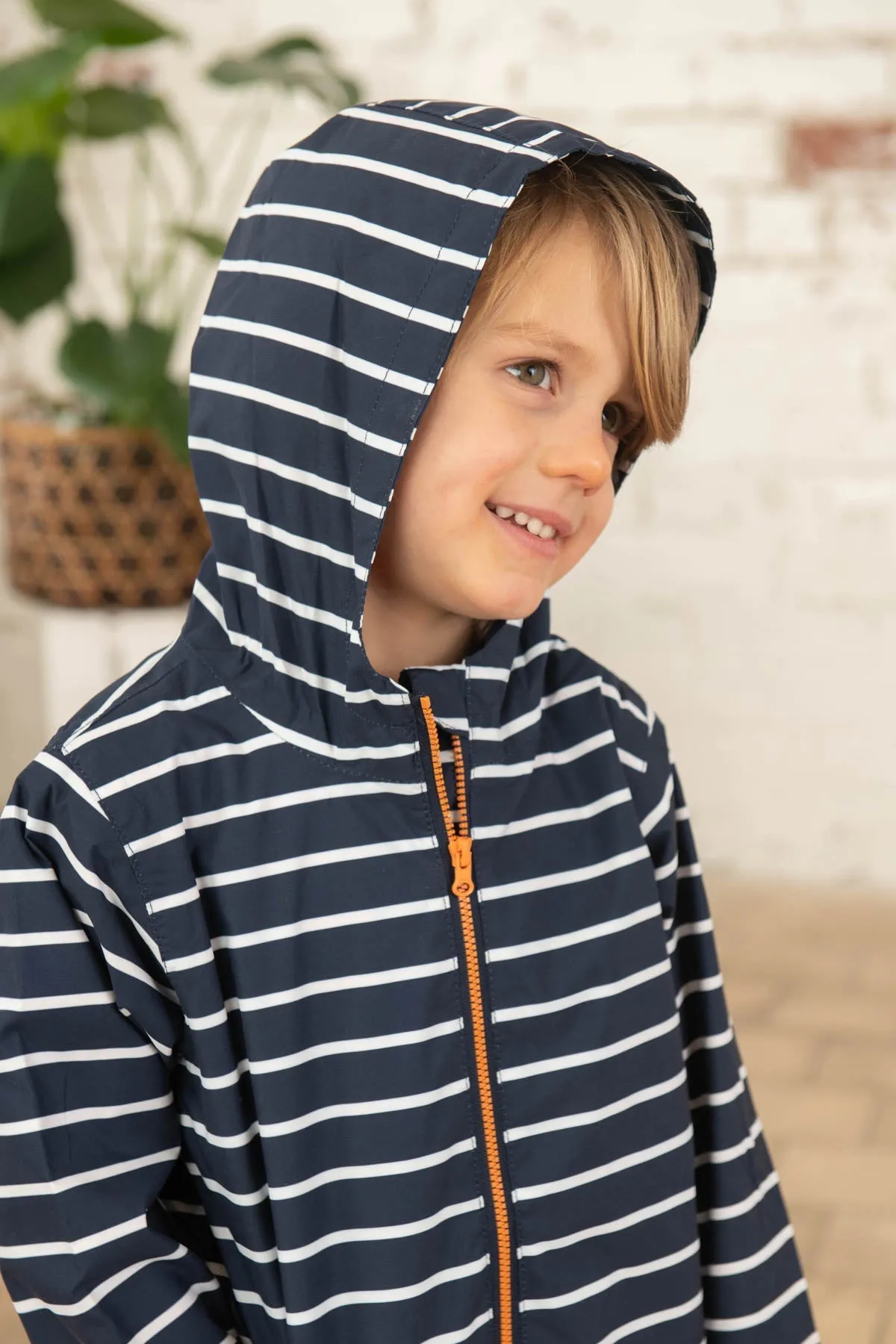 Ethan Jacket - Navy Stripe