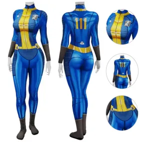 Fallout Cosplay Jumpsuit Vault 111 Suit Women Vault Dweller Suit Halloween BEcostume