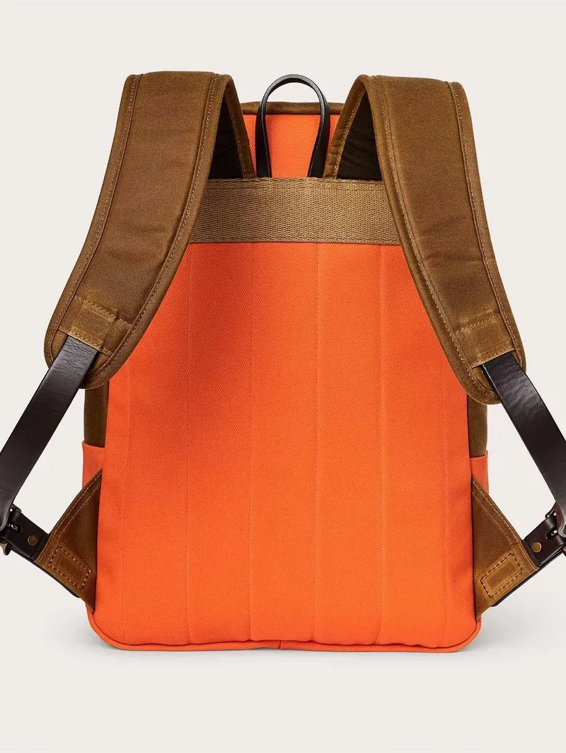 Filson Journeyman Tan Flame Waxed Backpack