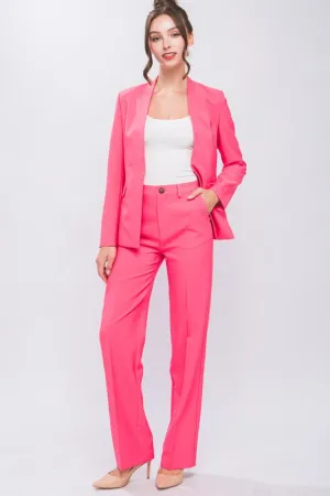 Formal Straight Leg Blazer Pants