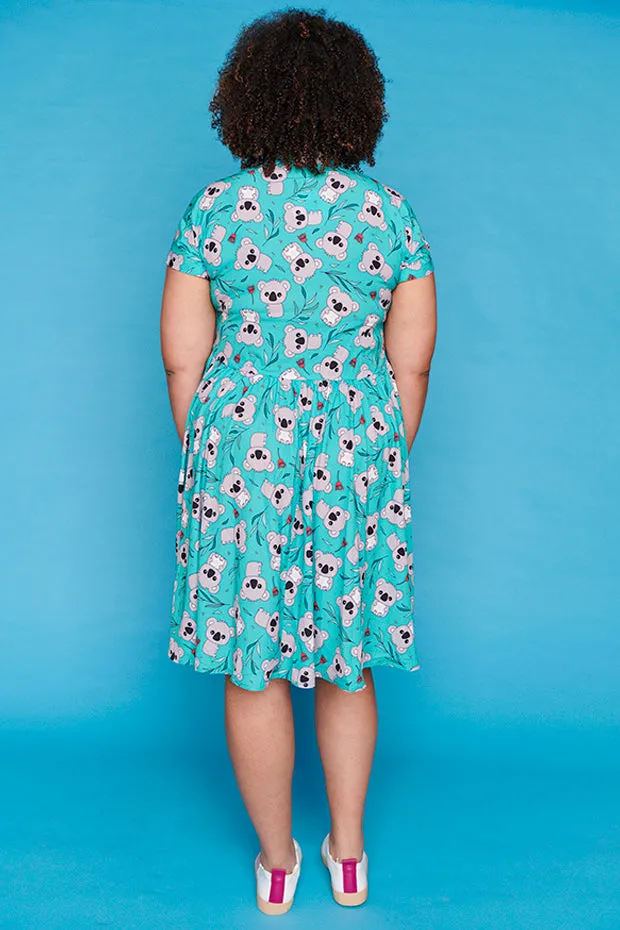 Frankie Green Koala Dress