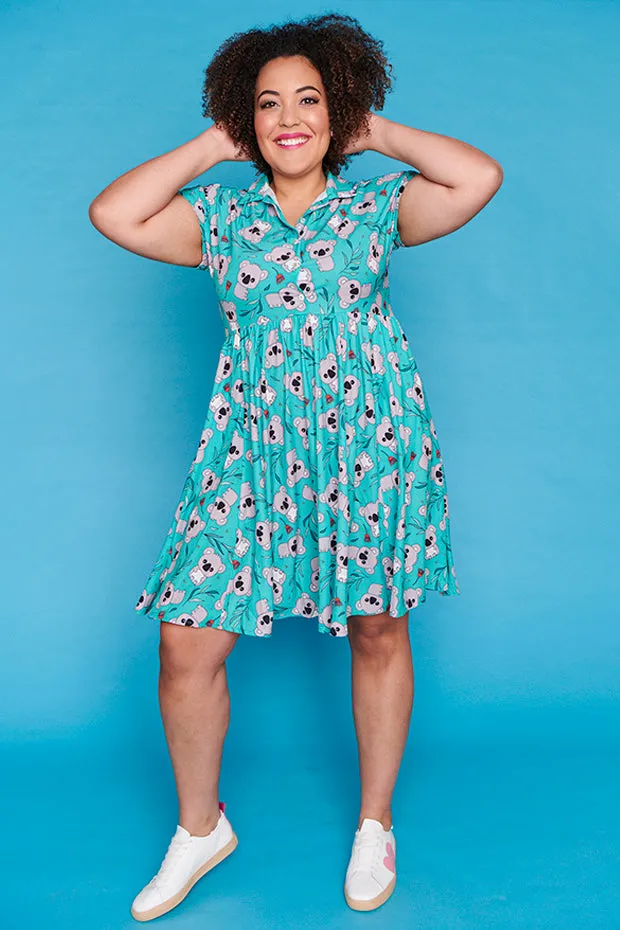 Frankie Green Koala Dress