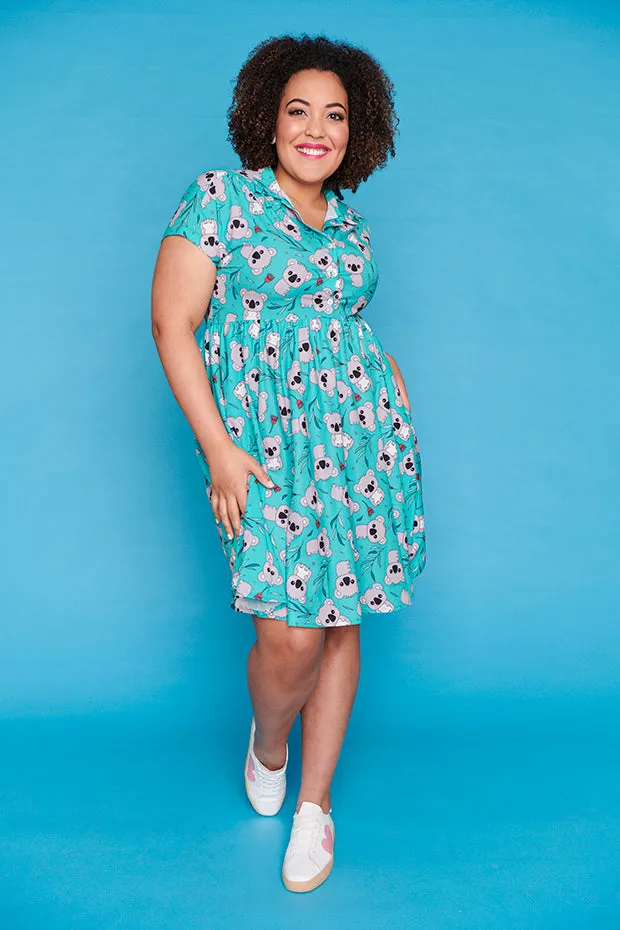 Frankie Green Koala Dress