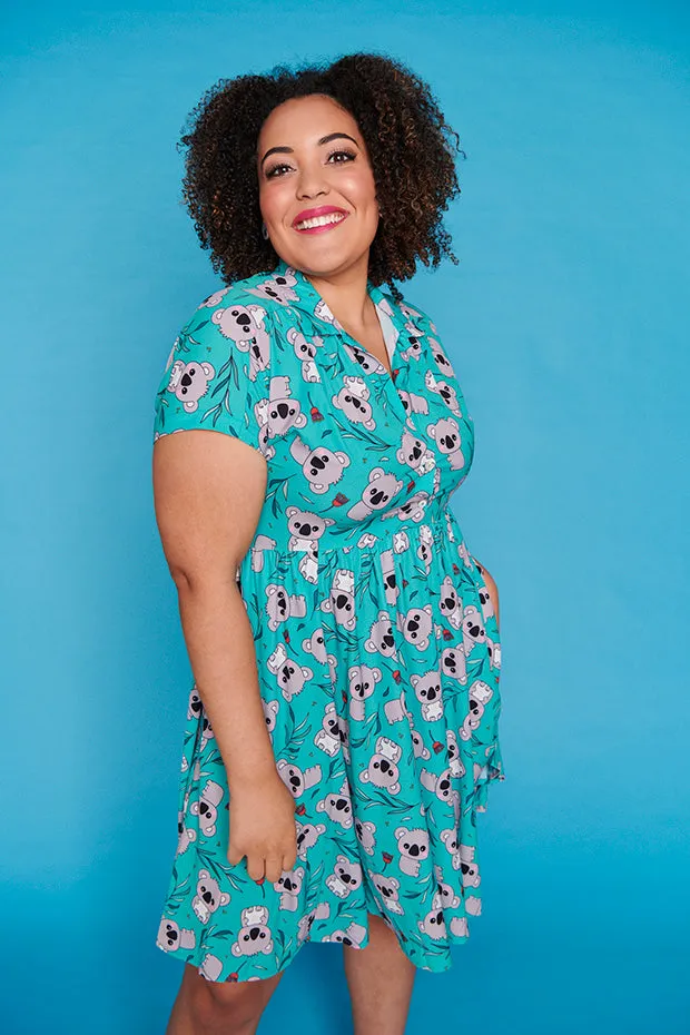 Frankie Green Koala Dress