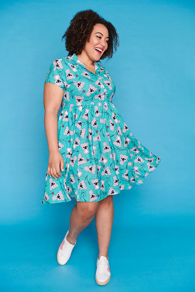 Frankie Green Koala Dress