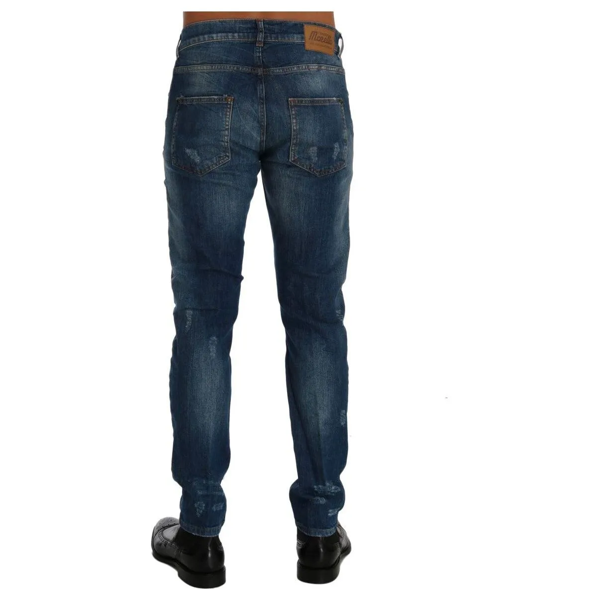 Frankie Morello Chic Slim Fit Blue Wash Jeans