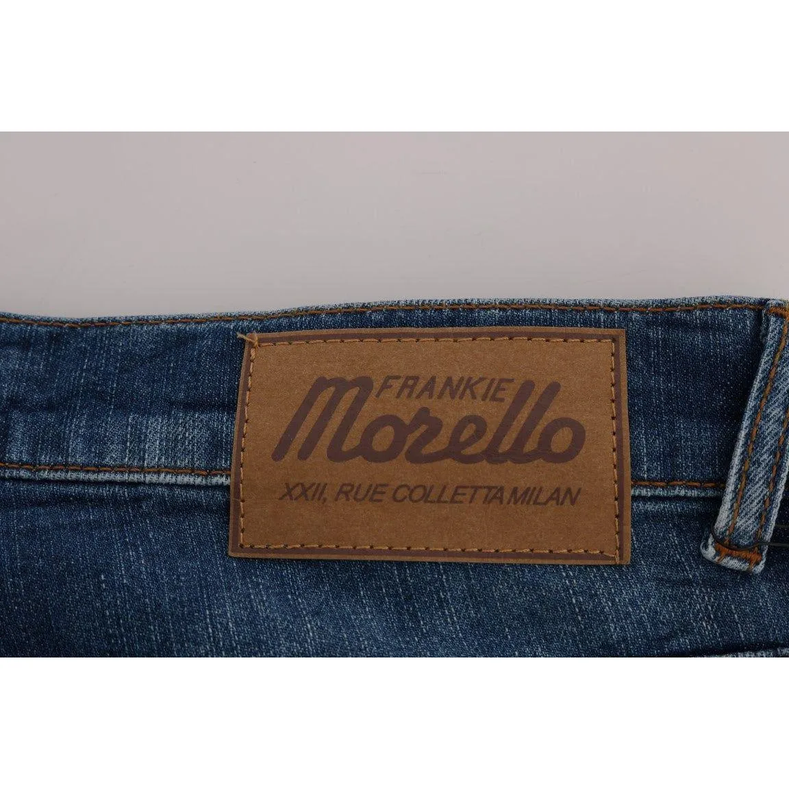 Frankie Morello Chic Slim Fit Blue Wash Jeans