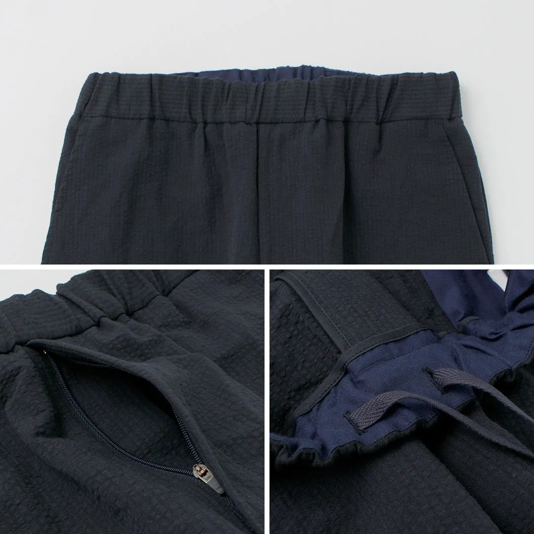 FUJITO / Cotton Linen Seersucker Easy Pants