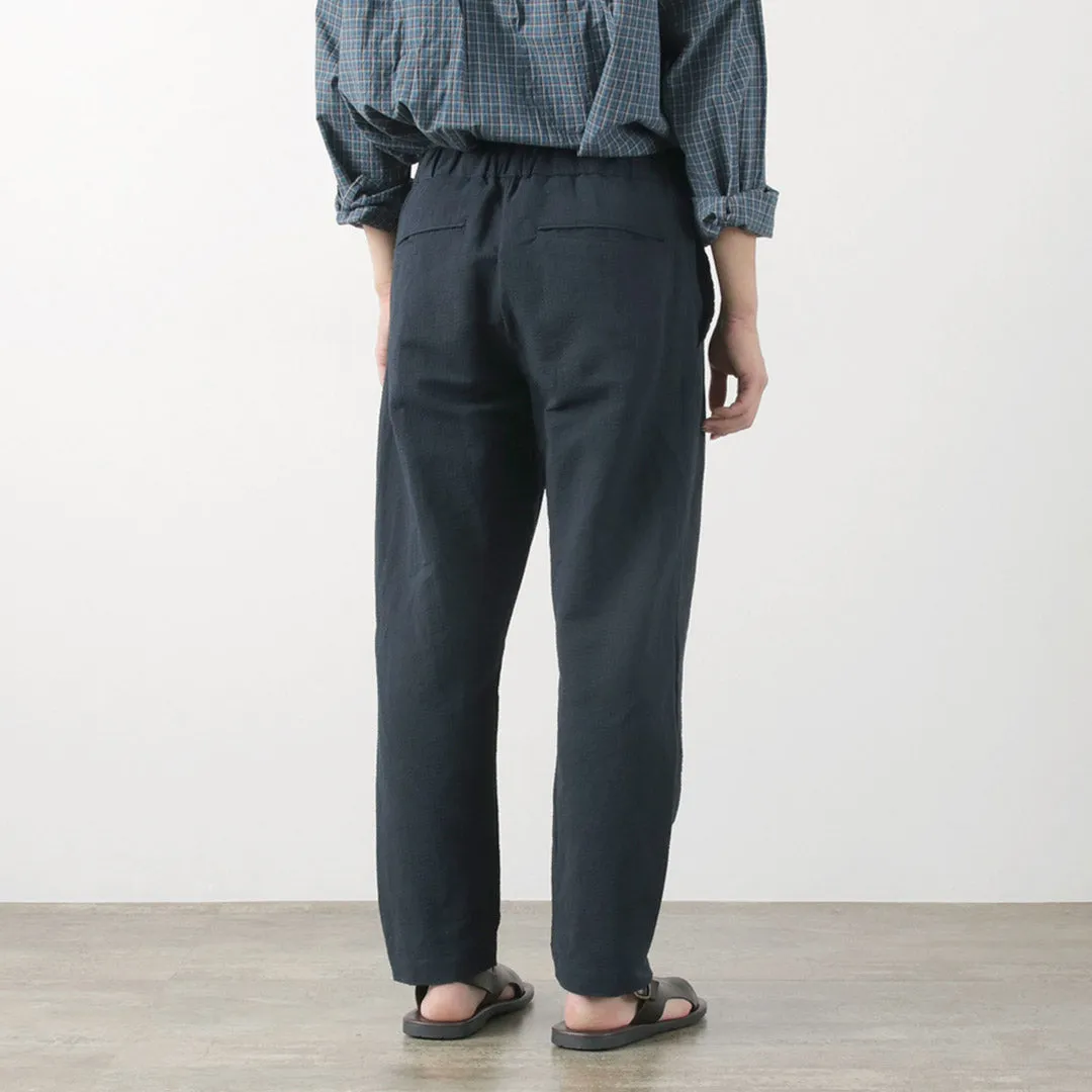 FUJITO / Cotton Linen Seersucker Easy Pants