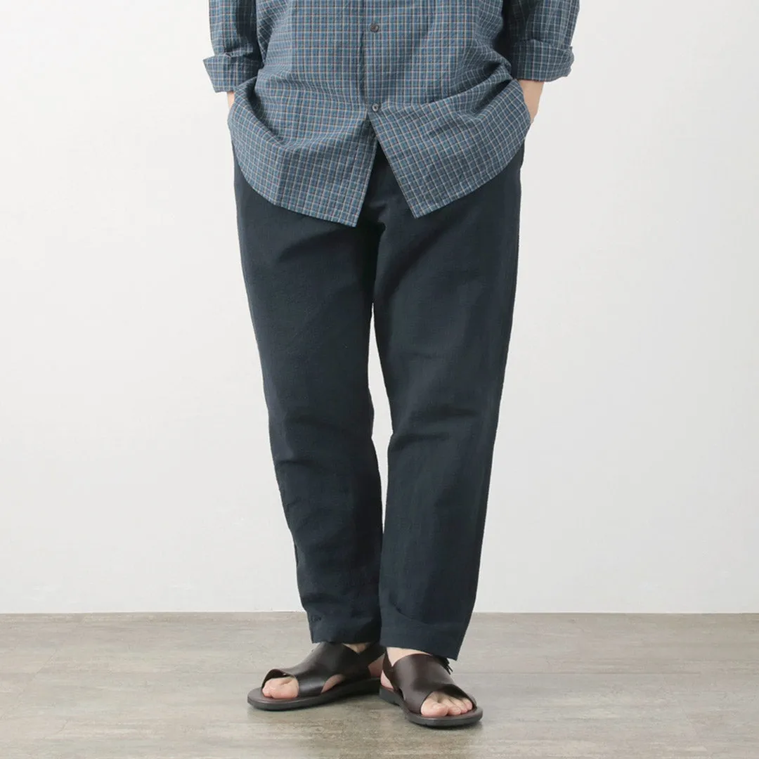 FUJITO / Cotton Linen Seersucker Easy Pants