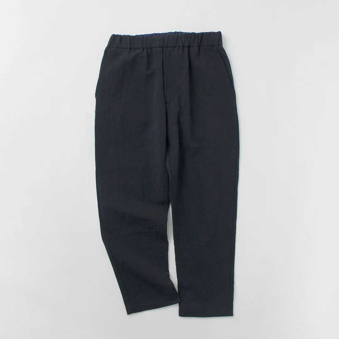 FUJITO / Cotton Linen Seersucker Easy Pants