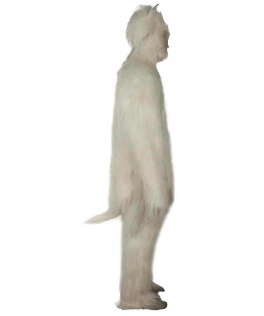 Furry Cat Collection | Men's White Furry Cat Cosplay Costume with Tail