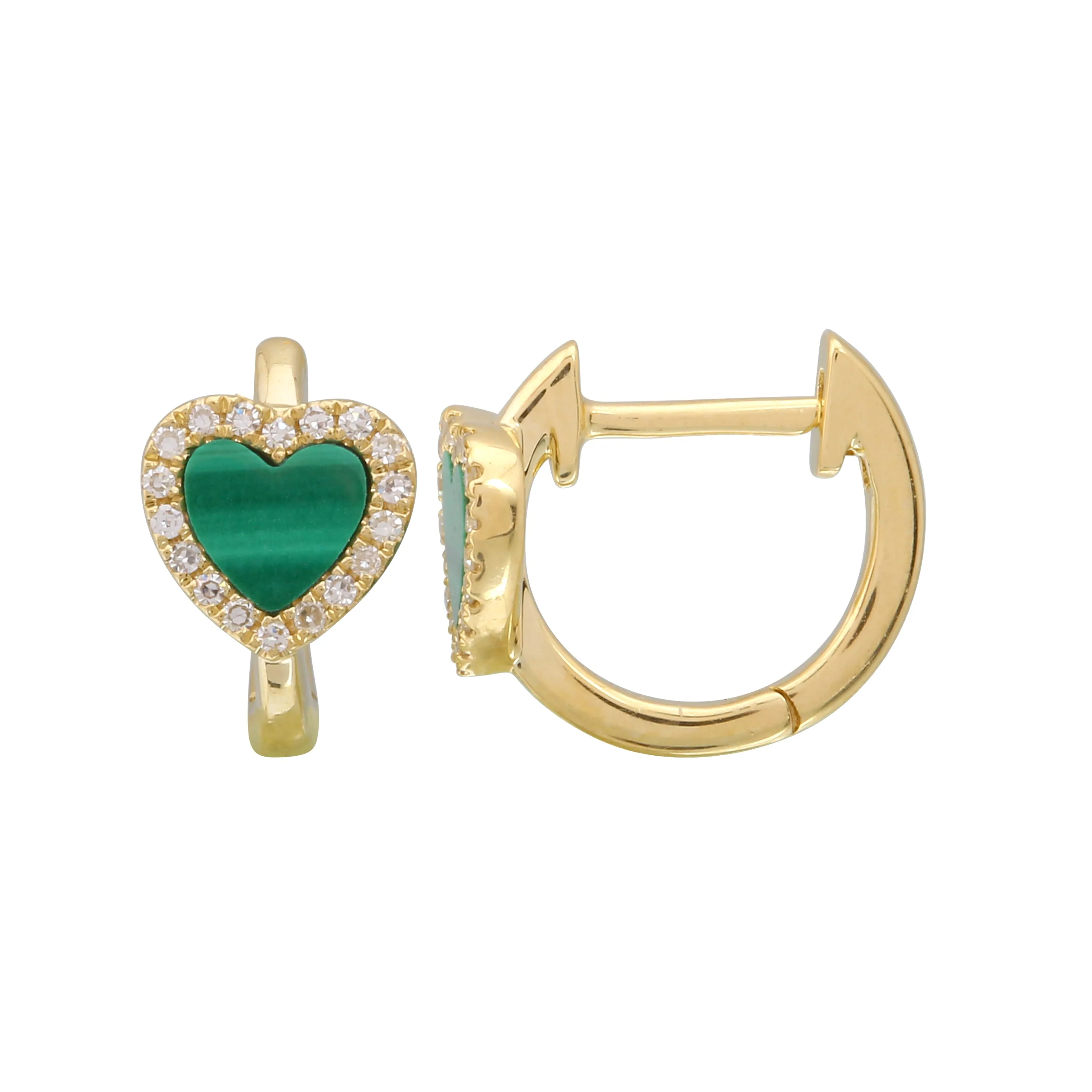 Gem Heart Hoops