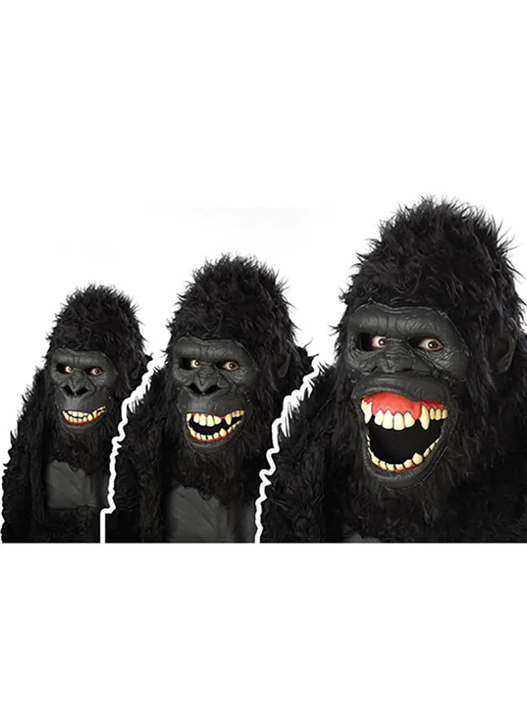 Goin' Ape Deluxe Adults Furry Black Gorilla Costume