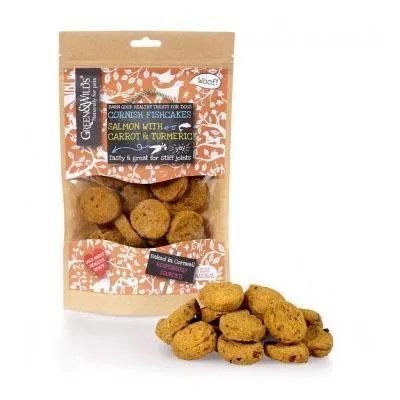 Green & Wilds | Cornish Fishcakes with Salmon & Turmeric Dog Treats 150g