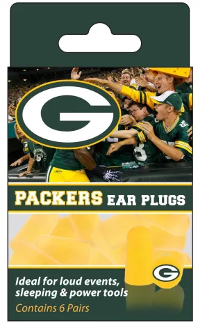 Green Bay Packers Ear Plugs (6 Pair)