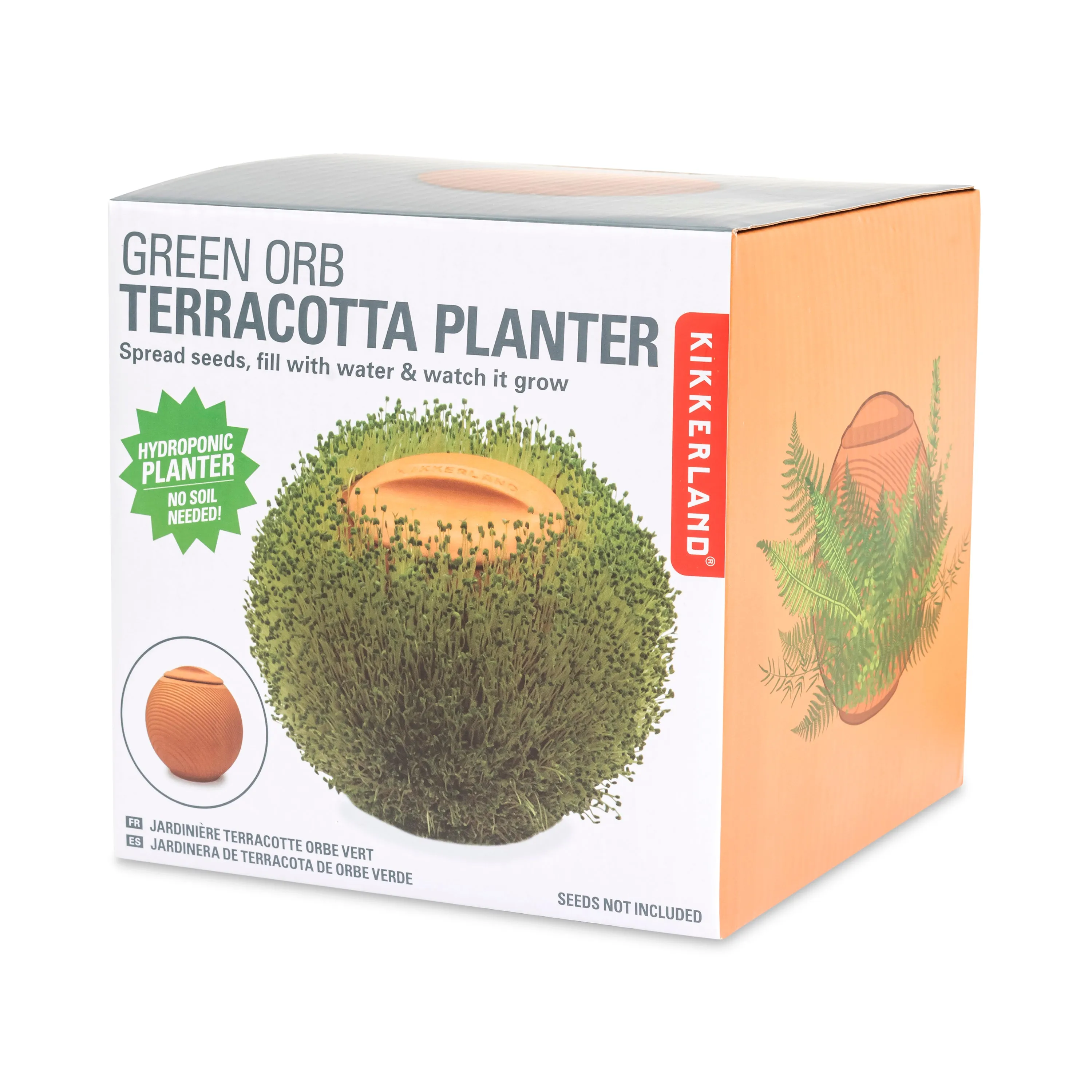 Green Orb Terracotta Planter