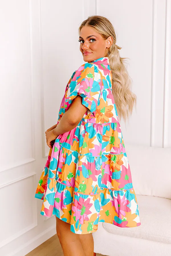 Happy Smiles Floral Mini Dress