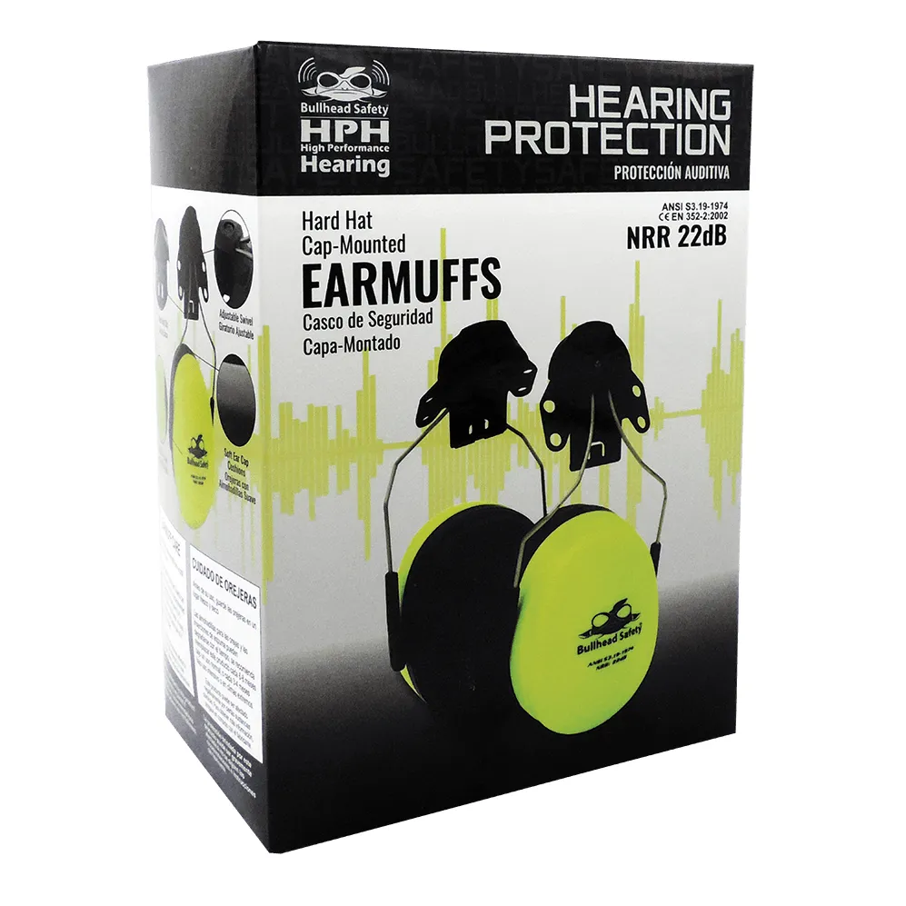 High-Visibility Cap Mounted Earmuffs - NRR 22 dB - HP-M3