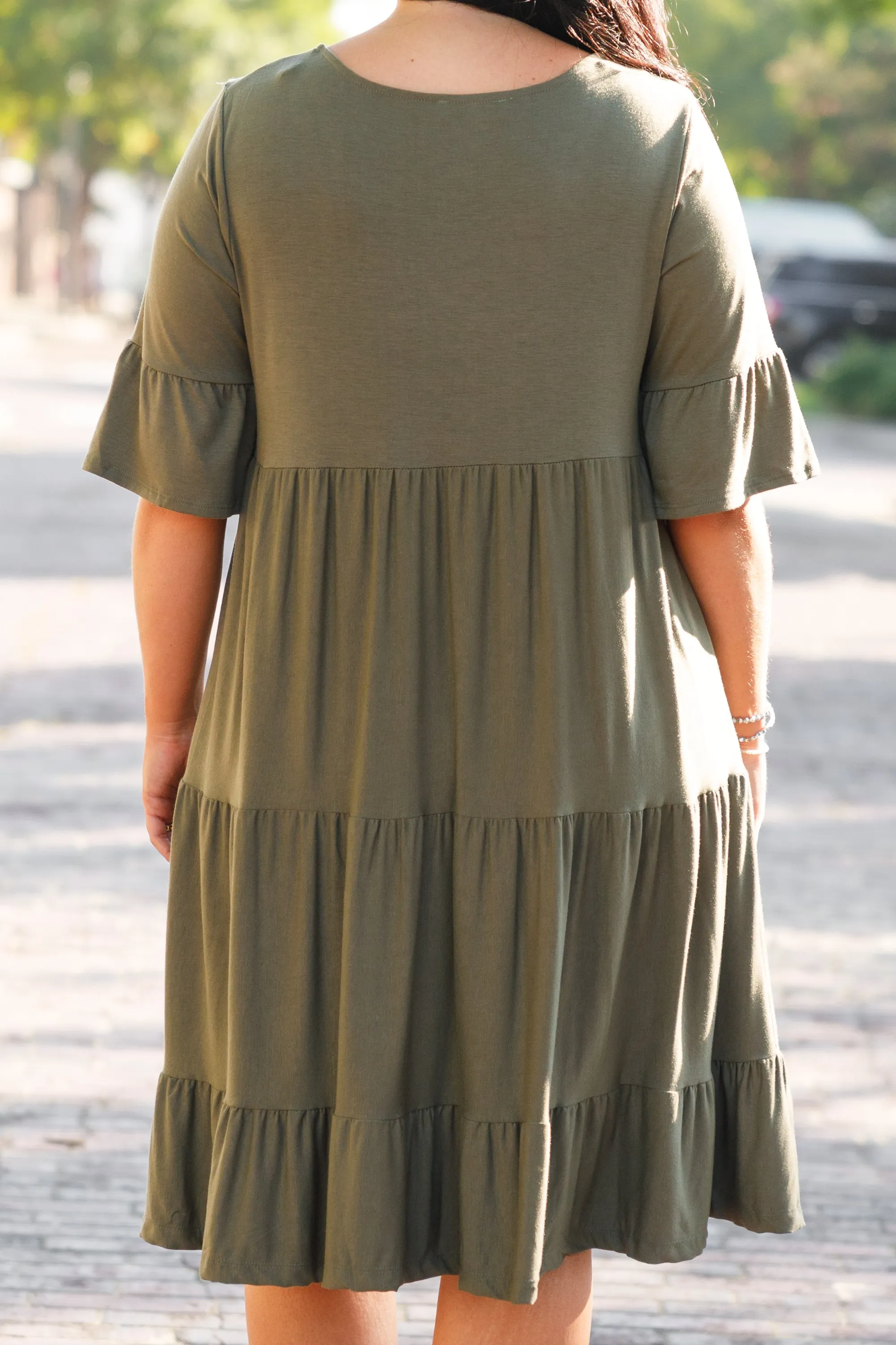 It's Gonna Be Alright Dress, Light Olive