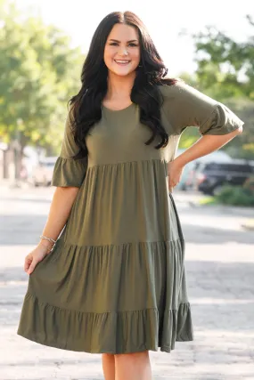 It's Gonna Be Alright Dress, Light Olive