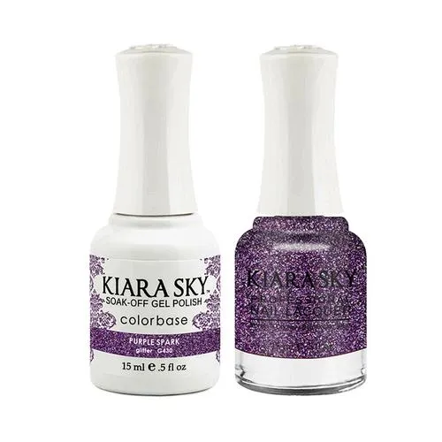 Kiara Sky Classic Gel & Polish Duo - #430 Purple Spark