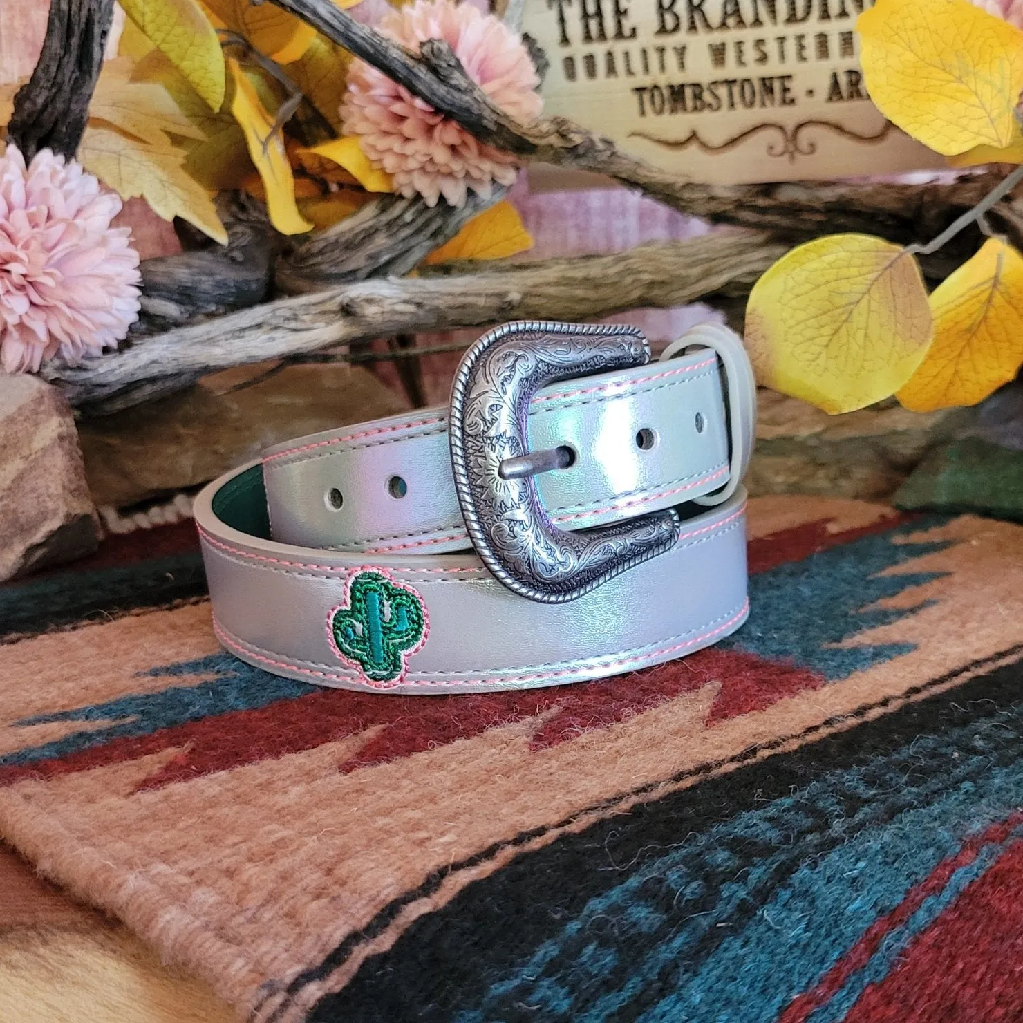 Kids' Iridecsent Saguaro Belt by Catchfly 23201BE2