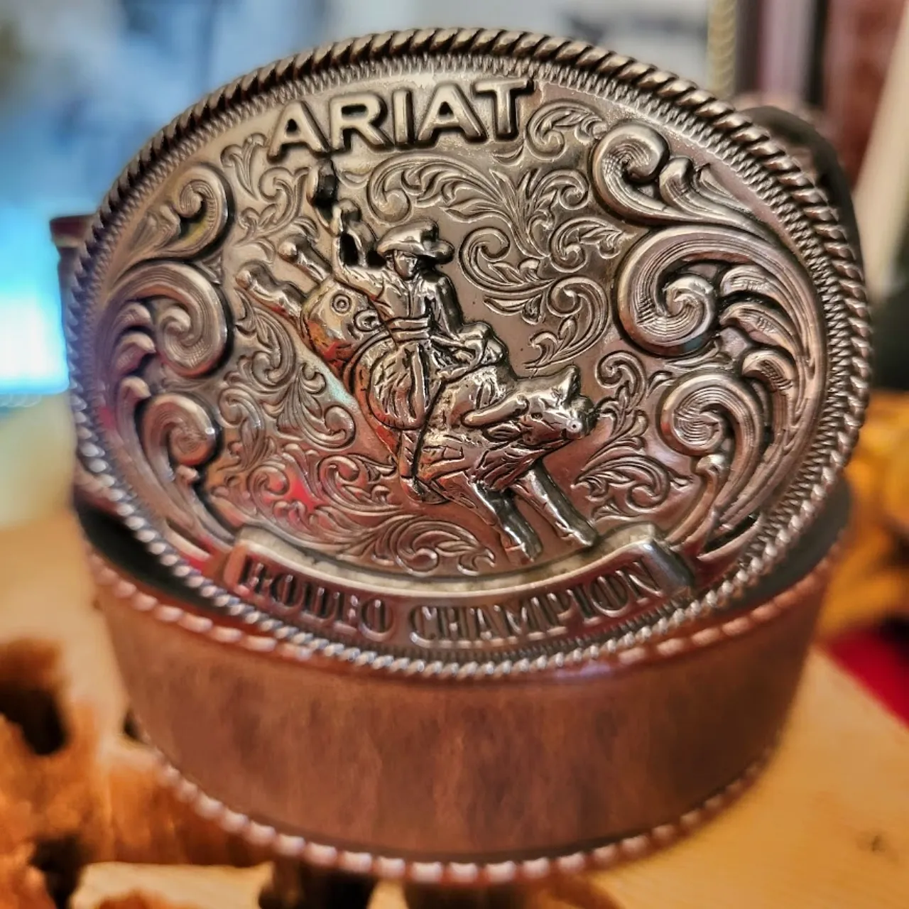 Kids' Leather Belt the "Rodeo Champion" by Ariat A1306802