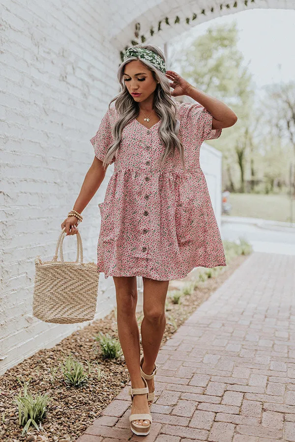 Kissing In The Rain Floral Babydoll Tunic Dress