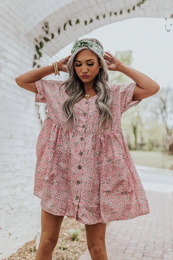 Kissing In The Rain Floral Babydoll Tunic Dress