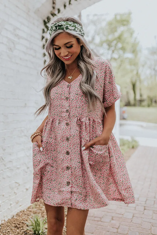 Kissing In The Rain Floral Babydoll Tunic Dress