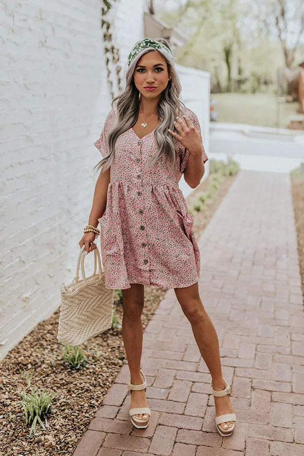 Kissing In The Rain Floral Babydoll Tunic Dress