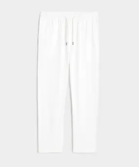 Knit Seersucker Pant in New White