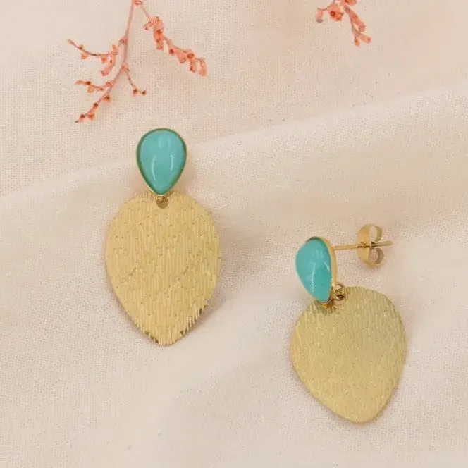 Lilas de Seine Drop Leaf Earrings