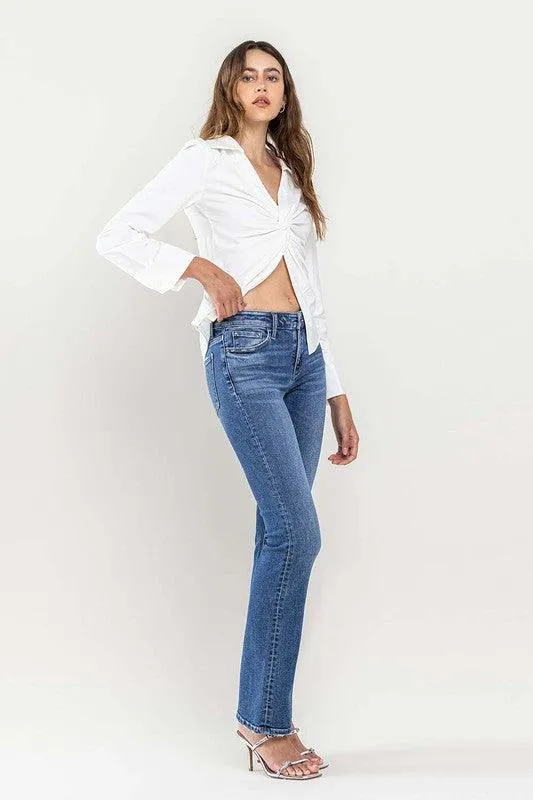 Low Rise Slim Bootcut Jeans