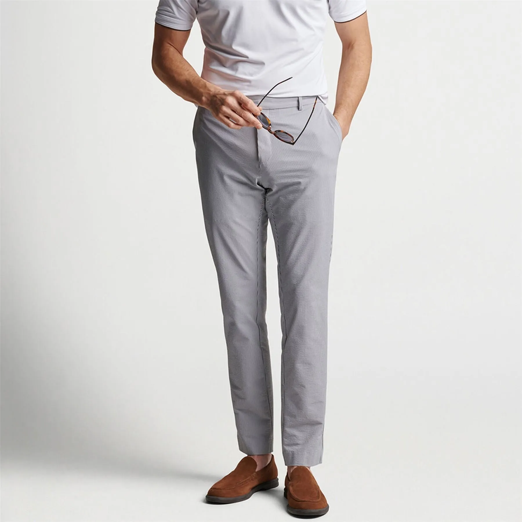 Matlock Seersucker Performance Trouser Espresso - SS23