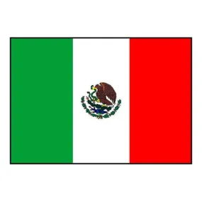 Mexico Flag with Stick 6" x 4" | 1 ct