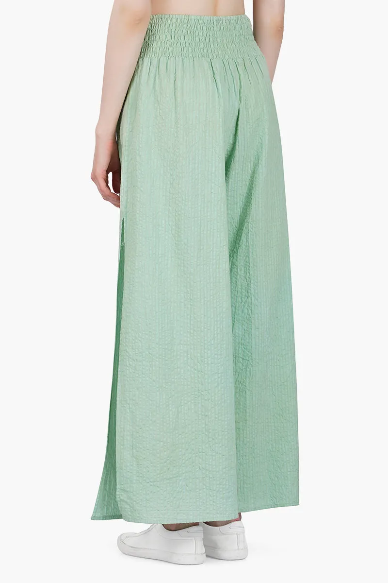 Mint Seersucker Pants