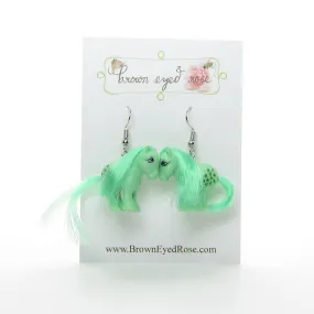 Minty Retro My Little Pony Earrings