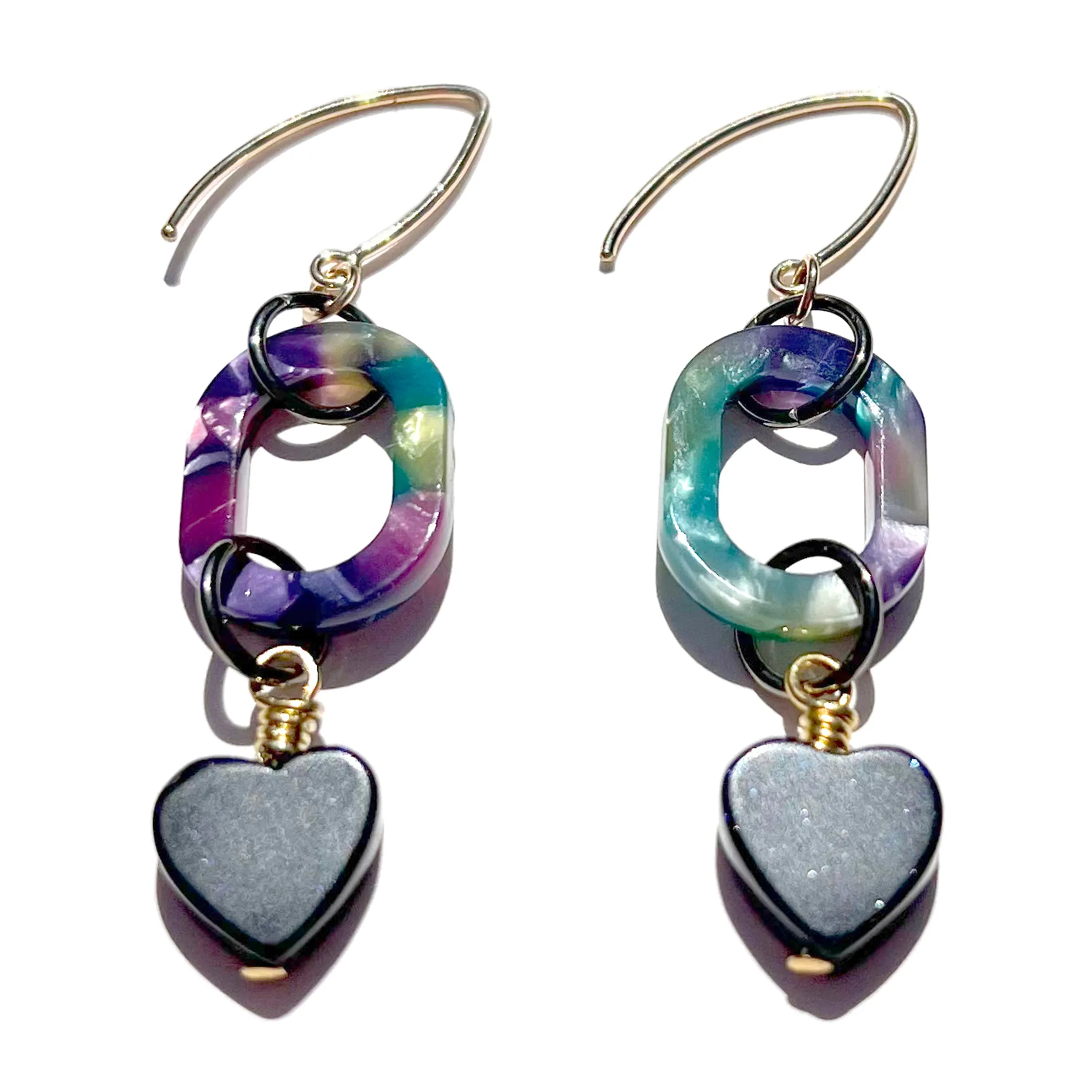 MPR x THE IMAGINARIUM: Sparkle Heart Tropical Earrings