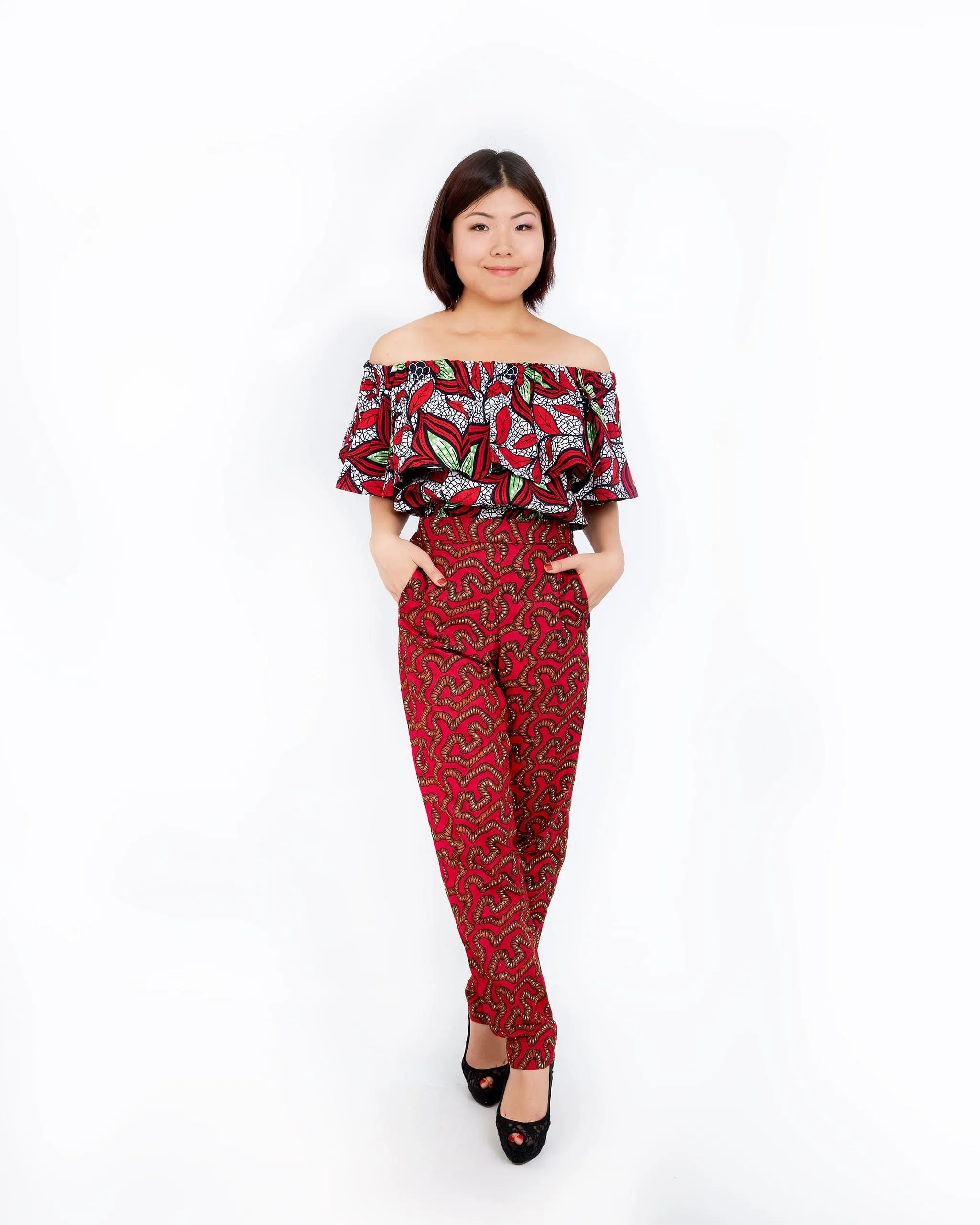 New in - Erikka African Print Ankara Pencil Trousers