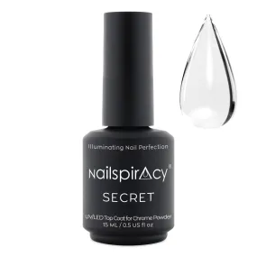 No-Wipe Top Coat for Chrome Powder - SECRET, 15 ml