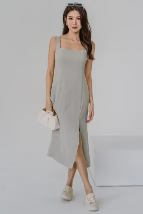 Nothing Finer Slit Dress (Sage)