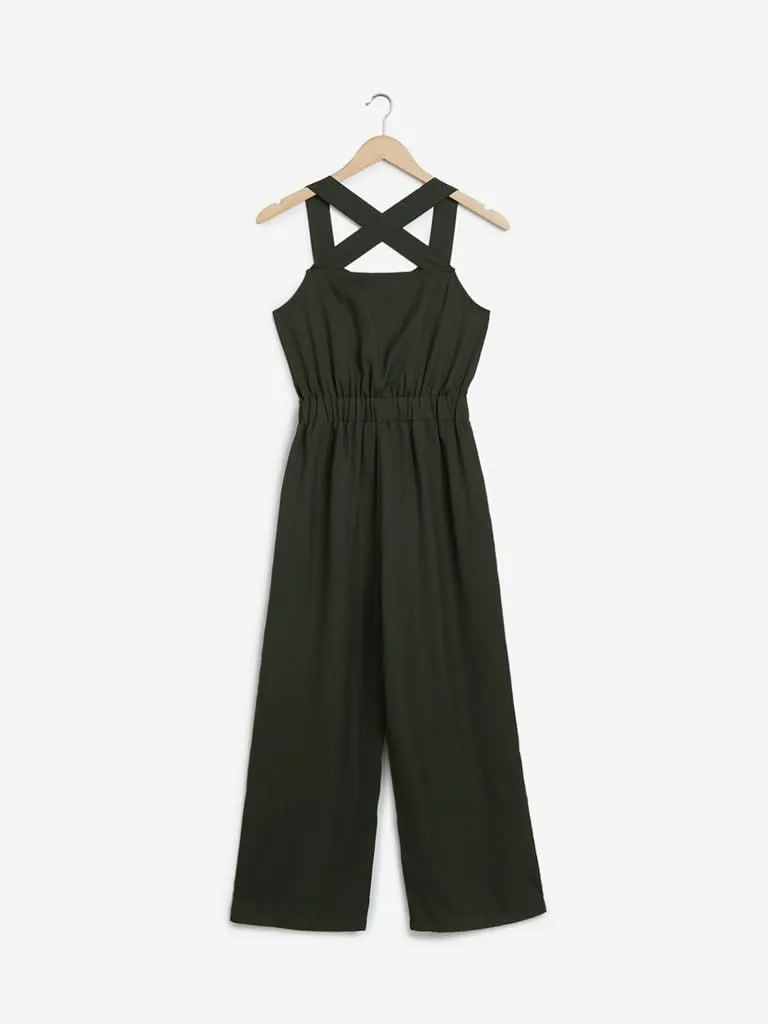 Nuon Olive Roch Jumpsuit